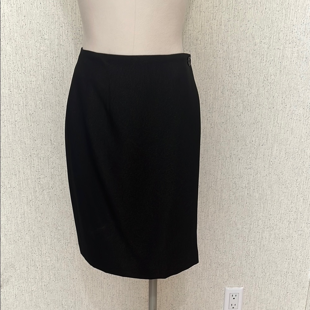 Alfani Black Wrapped Skirt Knee-Length Work
